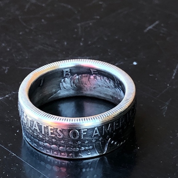 US Kennedy Half-Dollar Ring, Coin Rings, Rings, - Picture 3 of 8